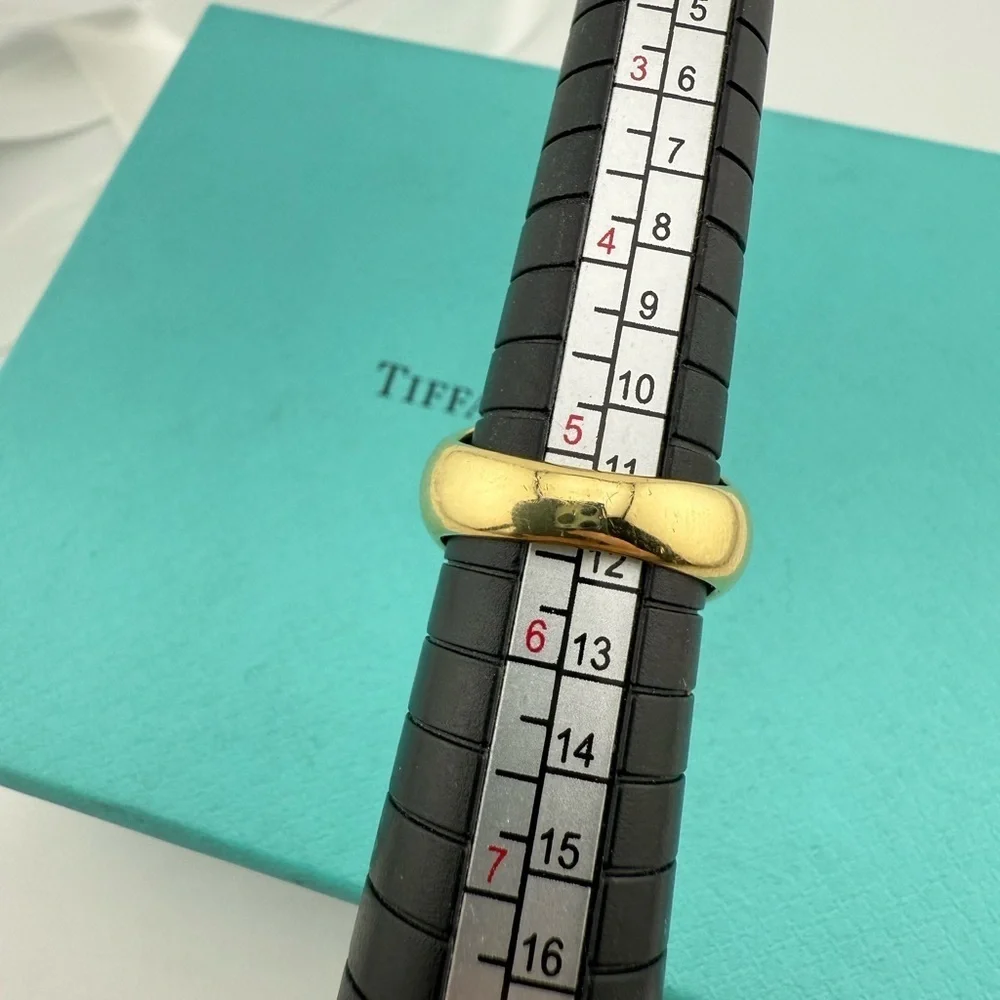 Vintage Tiffany & Co. Paloma Picasso Citrine Gemstone Cocktail Ring Size 5.25 - Picture 4 of 12